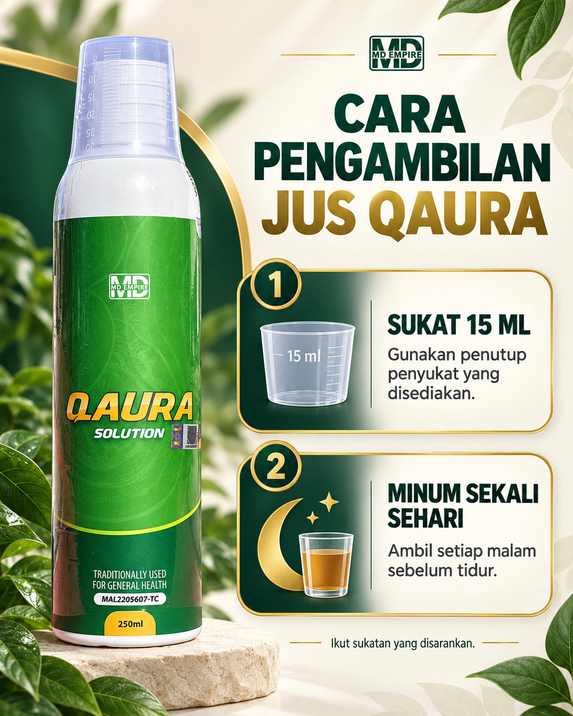 Panduan Cara Minum dan Pengambilan Jus Qaura Solution